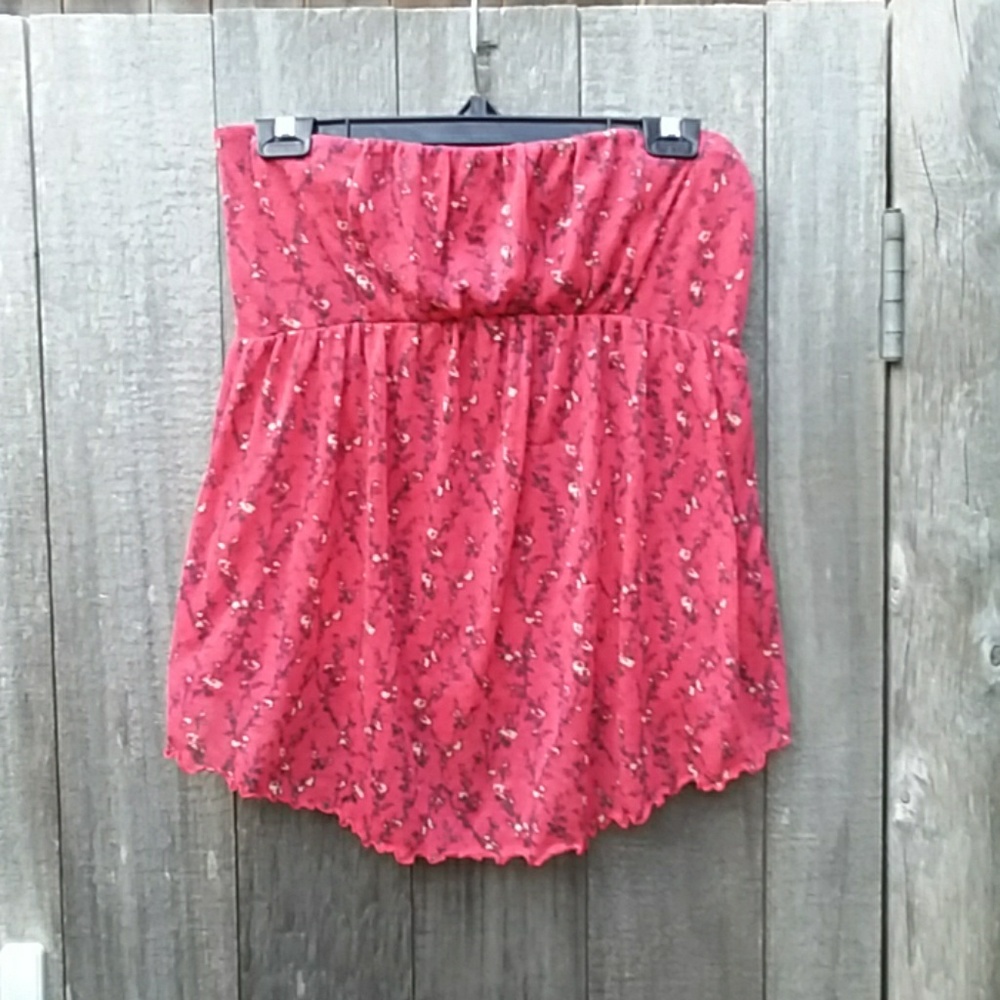 Free People | Magenta Floral Tube Top